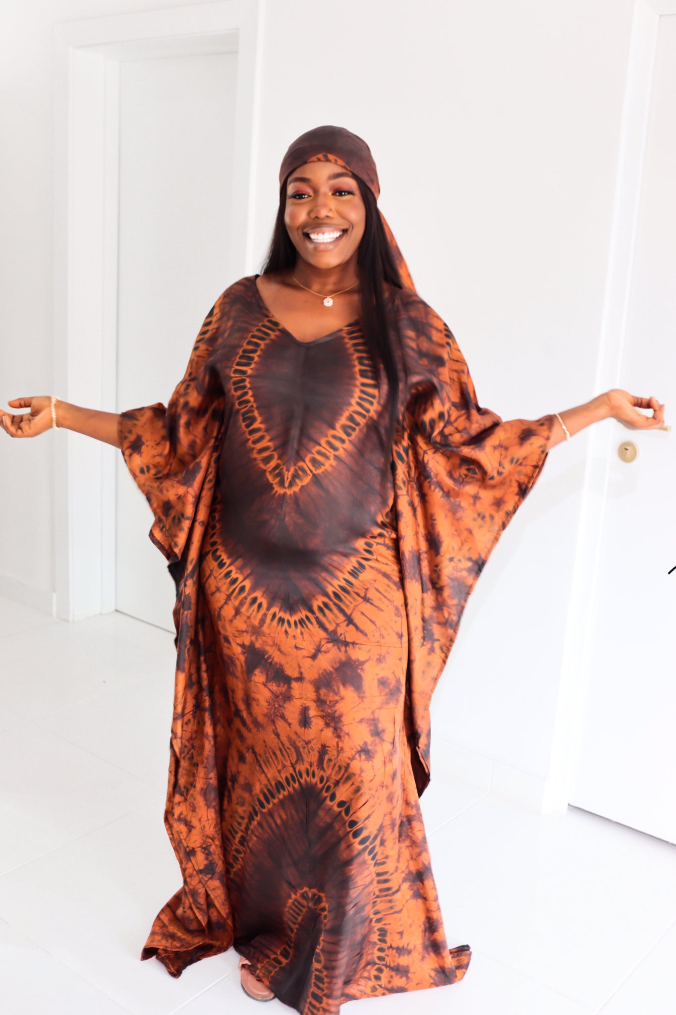 Ladies Kaftan Caftan Couleur Bronze Boubou Kaftan Bronze – Studio