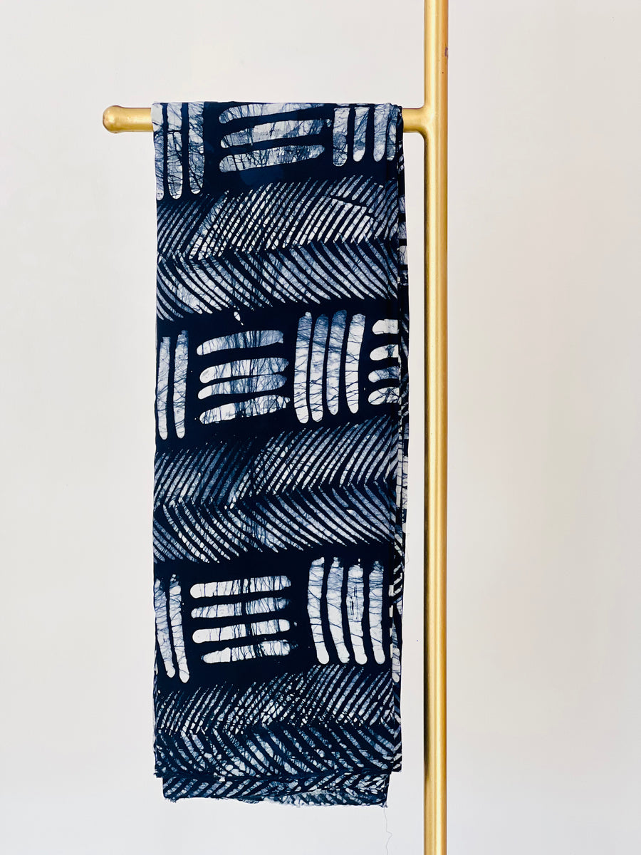 Deep Blue Bolajo Cotton Adire