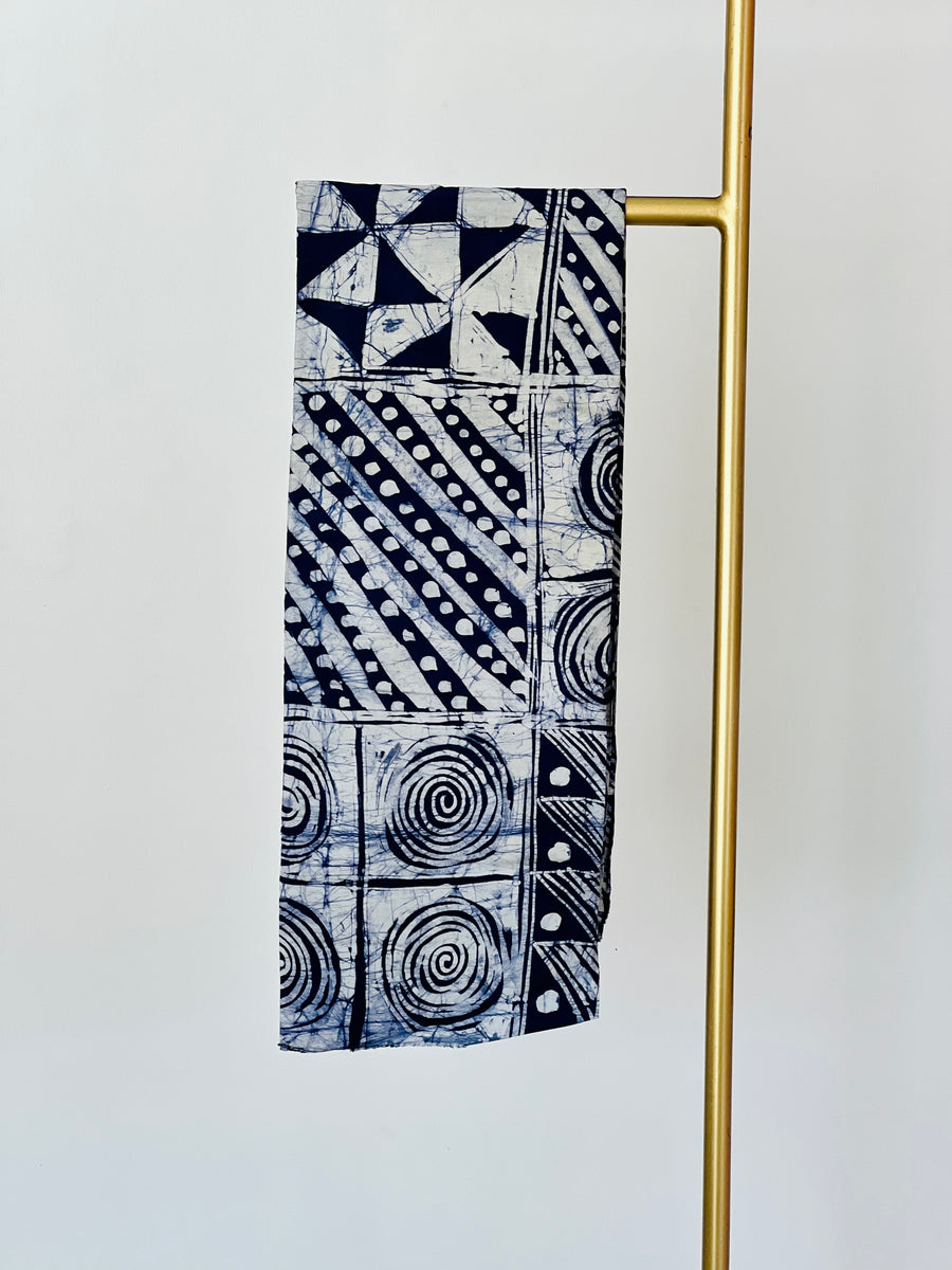 Deep Blue Babalola Cotton Adire