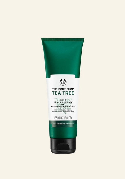 The Body Shop Tea Tree 3-in-1 Wash Scrub Mask