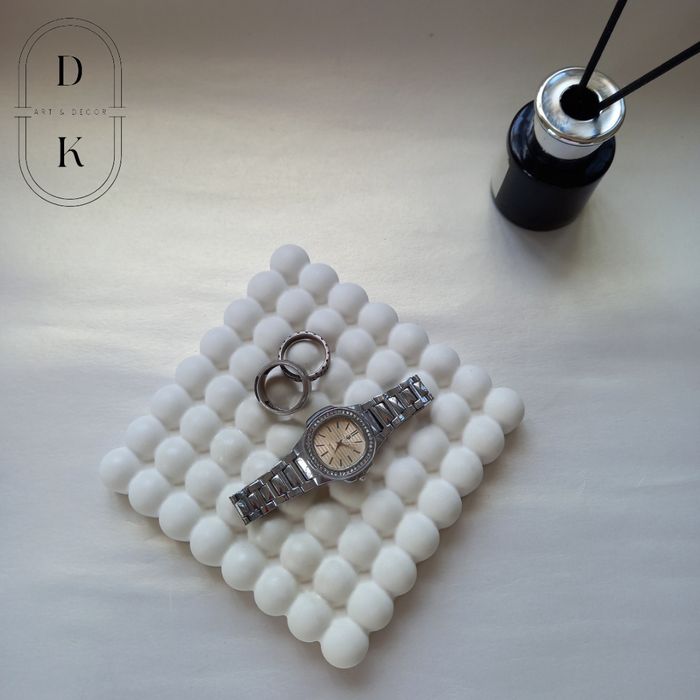 White Bubble Coaster