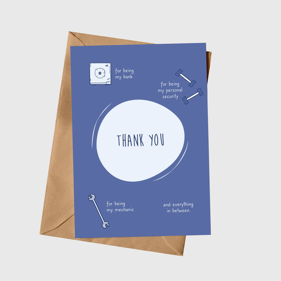 Thank You For Being A5 Greeting Card