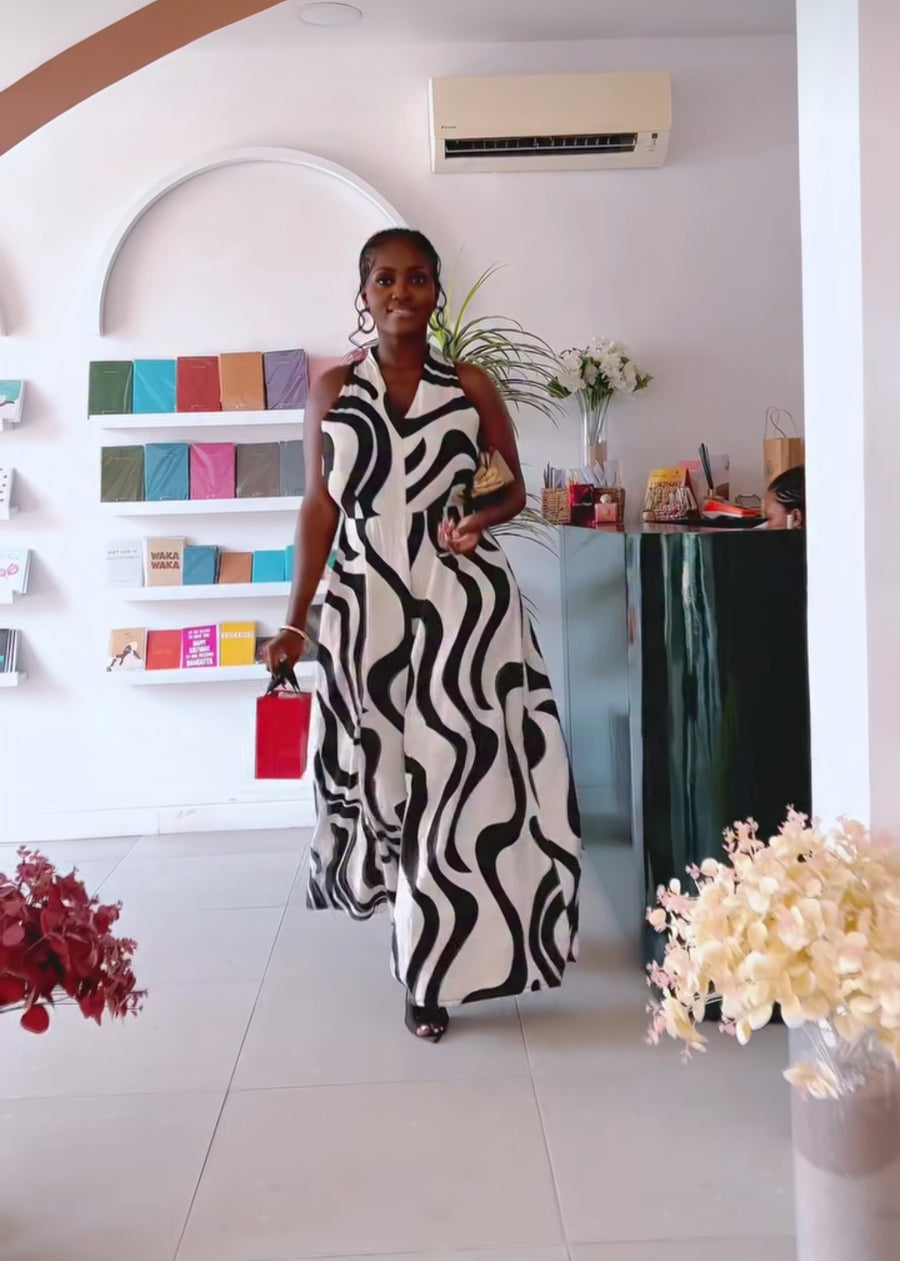 Gigi Cotton Jumpsuit In Prints