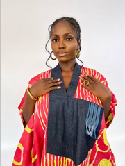 Bokor Midi Adire Kaftan