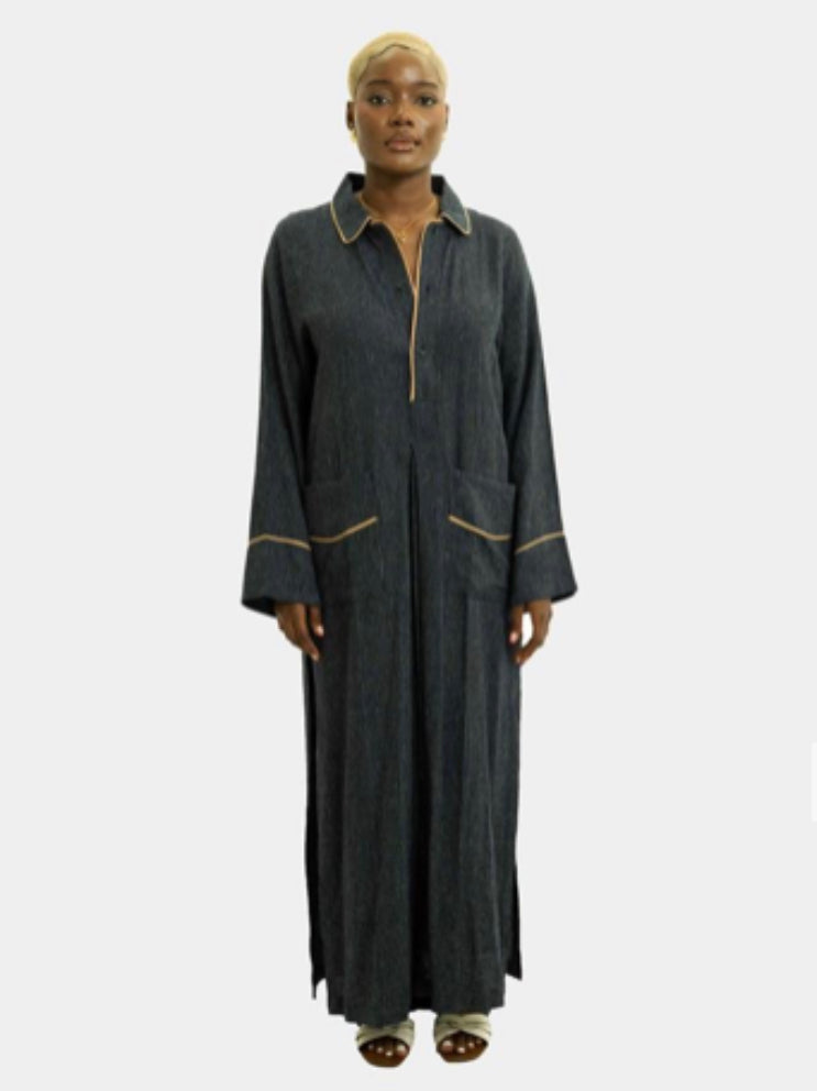 Blue Habib Linen PJ Set