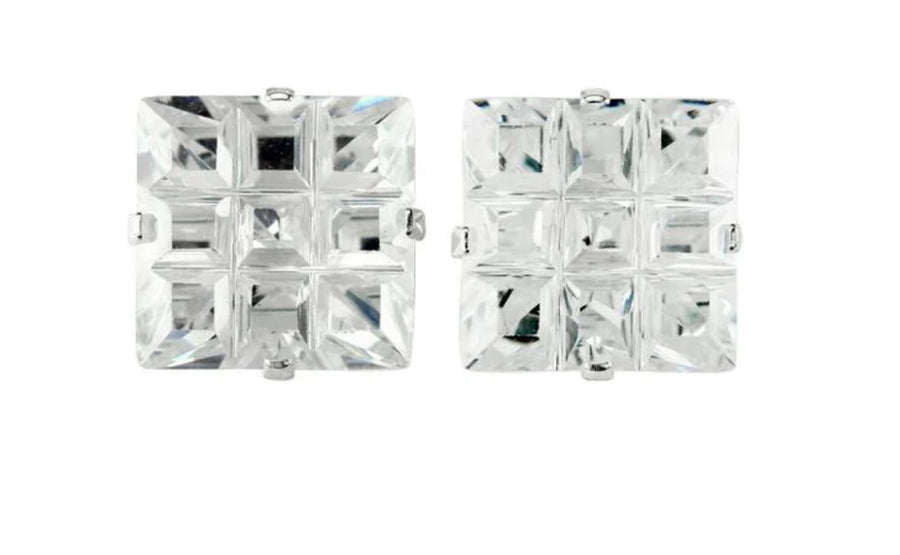 Micropaved Studded Earrings