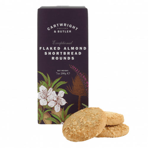 Cartwright & Butler Flaked Almond Shortbread Rounds Biscuit