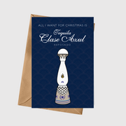 All I Want For Christmas Is Azul A5 Greeting Card