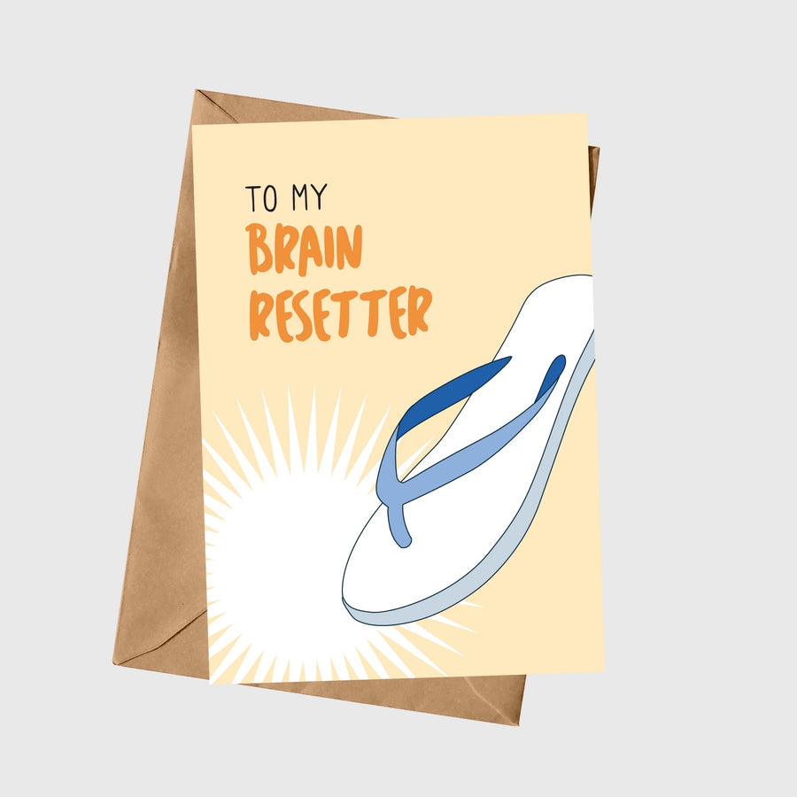 To My Brain Resetter Mothers Day A5 Greeting Card
