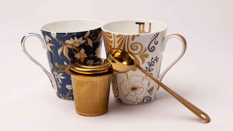 Tea and You Visoke Navy Floral Ceramic Tea Cup