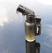 Black Prof Angled Neck Jet Lighter