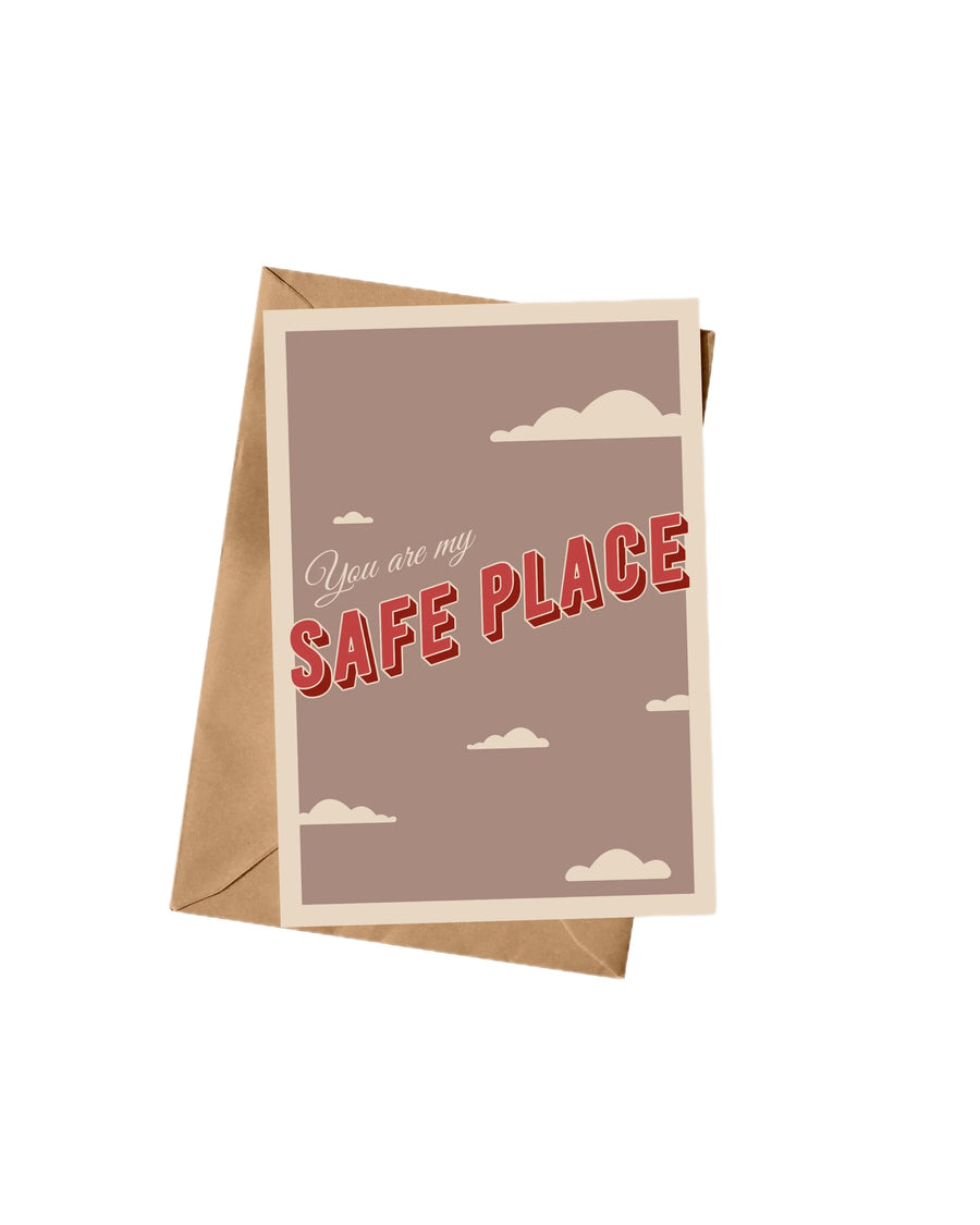 You Are My Safe Place A5 Greeting Card