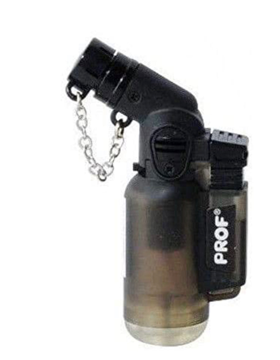 Black Prof Angled Neck Jet Lighter
