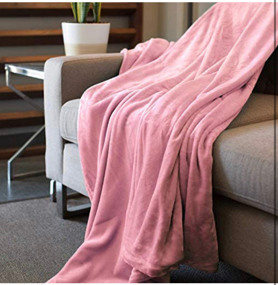 Kingole Fleece Velvet Blanket Navy