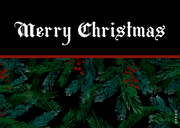 Merry Christmas A6 Greeting Card