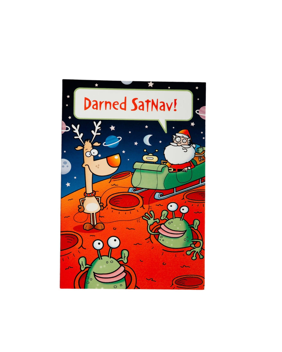 Dear Satnav Christmas Greeting Card